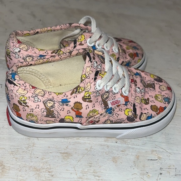 Vans X Peanuts Toddlers' Authentic Trainers - Dance Party/Pink | size 6.5 - Picture 2 of 7